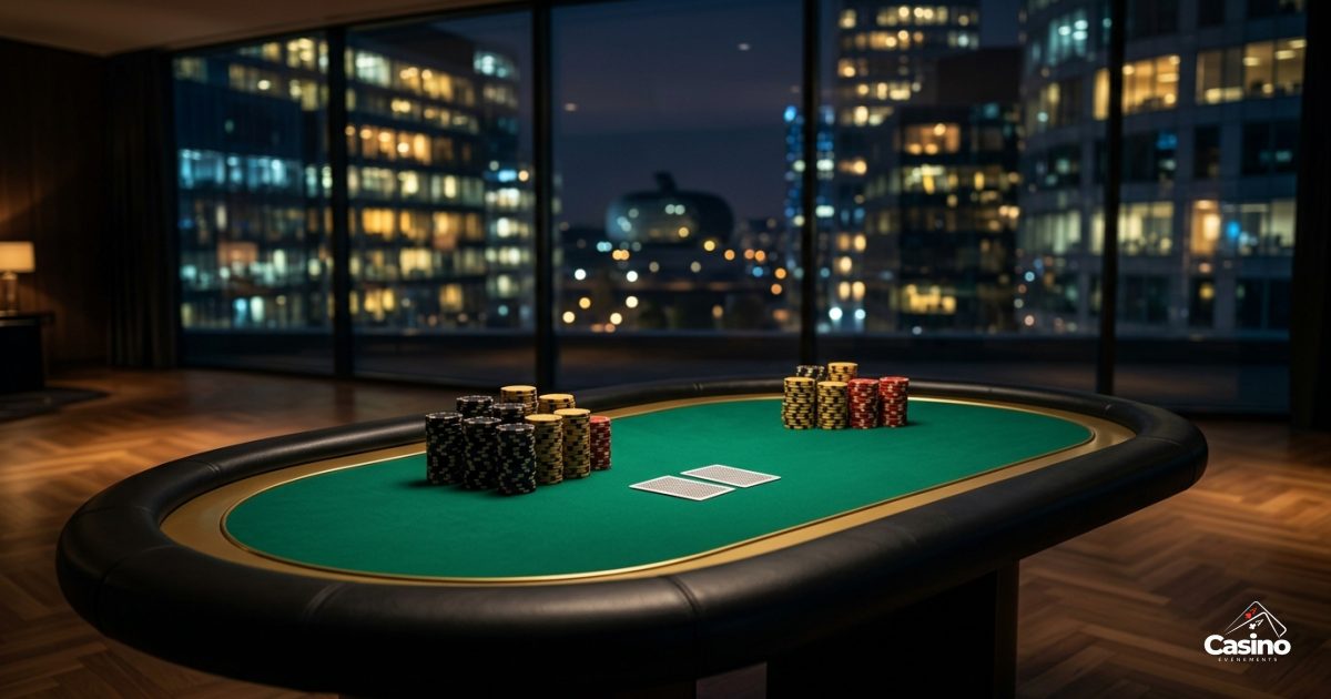 Table de casino et croupier, animation soirée entreprise à Boulogne-Billancourt