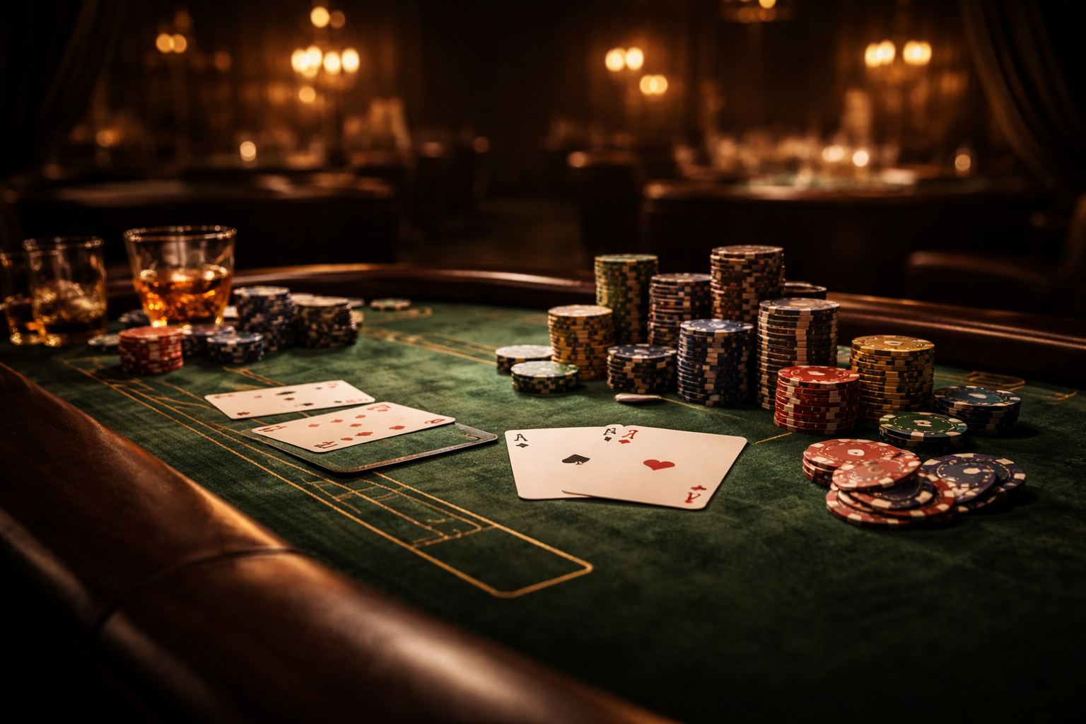 Tables de casino elegantes